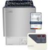 Stilform Stufa per sauna Thermolux 6 KW con controller touch Gunmetal, riscaldatore elettrico finlandese per sauna