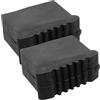 POPETPOP Coperture Antiscivolo per Piedi di Scale in Gomma 2 Pezzi, Protezione per Pavimenti e Sicurezza in Uffici e Case, Accessori Resistenti e Sostitutivi