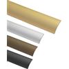 Gedotec Profilo di transizione in laminato - binario di transizione in vinile autoadesivo per pavimenti curvi | MADE IN GERMANY | alluminio anodizzato in ottone | profilo 30 x 2000 mm