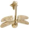 Infinity Decor Battente per porta a forma di libellula in ottone massiccio con finitura in ottone lucido, battente vintage per porta d'ingresso