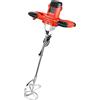 QWORK® Miscelatore Malta Elettrico - 220V 2100W 1200r/min 6 Velocità - Attacco M14 - per Malta, Cemento, Intonaco, Calcestruzzo, Vernice