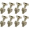 LIKERAINY 105 Grado Cerniera 35mm Battuta Esterna con Ammortizzatore Montaggio Clip on per Ante Mobili da Cucina Gabinetto Cerniere per Armadio Porta 8 Pezzi