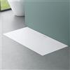 Mai & Mai Piatto Doccia 100x160 cm, Spessore 3cm, Piatto Doccia Rettangolare Ultrasottile in Resina Effetto Pietra, Antiscivolo Indistruttibile, per Box Doccia, Bianco, Geoma07