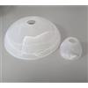 Lhh Set completo di vetro di ricambio, colore alabastro, paralume in vetro di ricambio per lampada da terra, lampada da soffitto, lampada da lettura e luce superiore, adatto per attacco E14/E27, con
