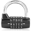 Sonew Lucchetto a combinazione con codice di linea a 5 cifre, serratura di sicurezza con password per valigia viaggio, armadietto sportivo (nero)