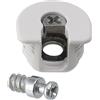 AERZETIX - C65767 - Set di 30 raccordi di montaggio eccentrici da incasso + 30 prigionieri Ø6x16mm - per pannello da 16mm - in acciaio - colore bianco - falegname mobili legno MDF melaminico armadio
