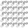 PATIKIL 10mm Fascetta Rigida Per Tubi, 25 Pcs Fascette In Acciaio Inox 304 Con 2 Fori Staffa A U Per Fissaggio Tubi Cavi E Cavi, (2/5)