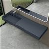 doporro Lavabo da Appoggio o Sospeso Rettangolare 150x48x13 cm per Bagno