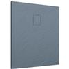 Parama Piatto Doccia 80x80 cm Grigio Effetto Pietra Quadrato in SMC Riducibile Samos
