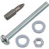 AERZETIX Kit fissaggio M5x50 mm / 20 viti metalliche / 20 dadi esagonali / 40 rondelle piatte / 1 utensile 1/4 PZ2