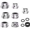 Homefurnishmall Adattatore Aeratore Rubinetto Convertibile da 14/16/18/20/22/24/26/28mm a 22mm per Rubinetti Lavabo, Prolunga Bocca d'Acqua per Miglioramento della Casa (set)