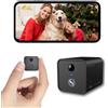Bextgoo Mini Telecamera, 4K Videocamera Sorveglianza Interno, Telecamera Spia con Visione Notturna, Basso Consumo e Lunga Durata 50 Giorni, Prova Cloud 30+ Memoria Locale, per Casa/Animali Domestici Sicurezza