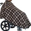 POONGURY Coperta in pile con cappuccio per sedia a rotelle, coperta termica per adulti, coperta invernale leggera per sedia a rotelle (marrone)