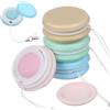 WATIIFUFU 4 pezzi Pulitore Schermo Cellulare Doppia Faccia in Microfibra con Portachiavi Macaron Mobile Phone Screen Cleaner Multifunzione per Smartphone Tablet Laptop e Colore Casuale