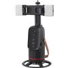 Tidgel 360 ° Auto Face Tracking Treppiede, Telefono Ricaricabile Fotocamera Stand con 1800mAh Batteria per Vlogging (Q03V doppie luci)