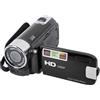 YUKERMARB Videocamera digitale 4 K 48 MP schermo TFT girevole da 2,7 pollici, zoom 16x, modalità PC, per viaggi, matrimoni, campus (nero)