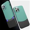 Tybiky Compatibile con iPhone 15 Plus, custodia protettiva per obiettivo in policarbonato rigido opaco, colori a contrasto con cuciture 2 in 1, ultra sottile, antigraffio, sottile, sottile, cover