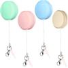 BESPORTBLE Pulitore Schermo Telefono Macaron 4 Pezzi con Laccio e Fibbia in Silicone e Pp, Rimuove Impronte e Macchie, da Portare in Regalo da Agganciare al Portachiavi Colore Casuale
