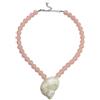 Oxxggkao Conchiglie naturali Perle Collana Leggero Elegante Orecchini Gioielli Collana Accessori Donne Stile Costiero Orecchini Gioielli, Misura unica, come descritto, come descritto