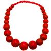 COLORFUL BLING Collana etnica con perline in legno naturale per uomo e donna, catena in legno africano, collana a filo grosso, gioielli hip hop, 23.622 inches, Legno, Legno