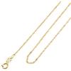Amberta Collana Donna Oro 14K 18K Vero | Catenina Oro Donna Uomo Super Sottile Delicata 40/45/50 cm | Girocollo Barbazzale Singapore Veneziana