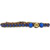 Samsara Cavigliera Tibetana Shamballa, Realizzata in Pietre per l'Estate, Comoda Pratica e Resistente, Cavigliere Regolabili Donna (AGATA BLU filo marrone)