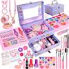 Purpledi Trucchi Bambina Set, Sicuro e Atossico e Lavabile Valigetta Trucchi Bambina Anallergici, Giochi Natale Compleanno Regalo 4 5 6 7 8 9 10 Anni