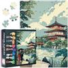 TISHIRON Puzzle per adulti, 1000 pezzi, paesaggio tradizionale giapponese in stile Ukiyo-e, del periodo Edo, puzzle di alta qualità, 1000 pezzi, per adulti (50 x 70 cm)