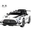RELAX4LIFE Macchina Elettrica per Bambini 12V Mercedes-AMG GT3,con Telecomando, 2,5/3,5/4,5 km/h, Musica, Clacson, Luci LED, Cintura di Sicurezza Regolabile, Avviamento Lento,3 Anni+ (BIANCO)