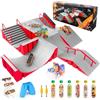 CS COSDDI Mini Finger Skateboard Ramp Set di accessori, Fingerboard Skate Park Ramp, DIY Assembly Mini Finger Skateboard Ultimate Park Set Rampe per bambini formazione regalo di compleanno