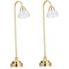 Vistnale Lampada in miniatura|2 luci per casa delle bambole Realistica lampada in miniatura 1/12, mini luci a LED con interruttore Illuminazione per casa delle bambole a batteria per accessori decorativi fai-