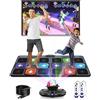 Acelufly Tappetino da Ballo in Flanella, Tappetino interattivo per la Danza per TV con Fotocamera HD e Controller Wireless, Perfetto per Adulti e Bambini, per Ragazze e Ragazzi (Nero)