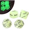 binxliuxo 4 Pcs Dice Set Couple Games Date Night Dice, Glow in The Dark Couples Decision Dice Toys for Romantic Ideas, Funny Naughty Gift for Adults Boyfriend Girlfriend
