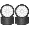 RcThjia 1/7 1/8 Su Strada Pneumatico Set Su Strada Pneumatico Pneumatico 17mm Cerchi per Arrma 1/7 Infraction Limitless Felony FS Racing Modello GT RC Auto Aggiornamento Su Strada Pneumatico 4 Pz Un Set