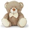Mousehouse Gifts - Orsacchiotto di peluche grigio compagno, morbido orso peluche per bambini