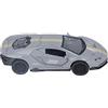 Chiyyak 1:32 Squisito Modello in Lega di Auto Durevole Tirare Indietro Modello di Auto Sportiva in Metallo con Luce e Suono per Ragazzi di età Superiore a 3 Anni Argento (#2)