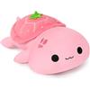 shownicer Peluche a forma di tartaruga, Kawaii, a forma di tartaruga, in peluche, regalo per bambini e bambine, 12 anni (rosa, 30 cm)