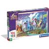 Clementoni - Puzzle per Bambini 104 Pezzi Supercolor, per Bambini 6+ Anni, Illustrazione con Personaggi di Unicorn Academy, Idea Regalo, Made in Italy, 38x27 cm, 25091
