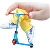 liumhuki Mini Monopattino da Dita in Metallo, Metal Finger Scooter Set, Monopattino Giocattolo per Dita con Scarpe e Pantaloni, Giocattolo Educativo per Adulti e Bambini, Regalo da Festa