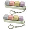 Fonyiunce 2 pezzi Portachiavi Fidget con Mini Tastiera 4 Pulsanti, Il Portachiavi Creativi, Giocattoli Con Tastiera Da Dito, Pulsante Tastiera Antistress Giocattolo, Adatto ad Adulti e Bambini