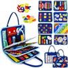 TEGOVE Busy Board Montessori,Busy Book 1 Anno,Quiet Book Giocattolo per Bambini a Partire,Libro Sensoriale Giochi Educativi,Pannello Sensoriale Valigetta Montessori per Bambini e Viaggi Auto Aereo