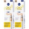 NIVEA Q10 POWER 3in1 Eye Care Cushion 02 Nude 4 ml, Crema contorno occhi colorata e idratante, Primer occhi anti-età con Coenzima Q10, Correttore occhiaie levigante (Confezione da 2)