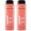 Vitalcare Keratin Oil Shampoo - Cheratina E Proteine Capelli Fragili E Stressati, 500 Millilitro (Confezione da 2)