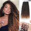 Renyarch Miracle Deep Wave Mini Knots Crochet Human Hair Bundles for Black Women 18 Pollici Crochet Human 125g 100c T30# Water Wave Wet and Wavy Invisible Knotless Curly Extensions