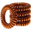 Specora -Select - Elastici per capelli a spirale in bronzo metallizzato Slim - 4 cm - Confezione da 5 pezzi - TPU ottimizzato - Forza di serraggio migliorata - Delicato i capelli - Senza pizzicare