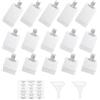 PHENOFICE Sacchetti da Viaggio per Liquidi 18 Pezzi in Pp Chiusura Ermetica, Capacità 30ml 50ml 100ml, senza Fuoriuscite, per Cosmetici e Oli Essenziali