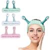 LOPHE Fascia Skincare Viso, 3 Pezzi Fascia Capelli per Spa Fascia Trucco Forma di Lumache, Fascia Spa Trucco in Pile di Corallo per Ragazze Spa Doccia Corsa Yoga Lavaggio Viso(Blu+Rosa+Verde)