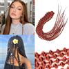 Dsoar Bubble Curl Dreadlocks Extension Trecce Ricci all'Uncinetto con Piccole Bolle Locs Morbidi Naturali per Donne 10 Ciocche 24 Pollici