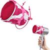 BEZHO Calzino Diffusore Asciugacapelli, Diffusore Universale | Portatile Pieghevole Resistente al Calore per Asciugacapelli Standard Viaggio(Rosso Rosa)