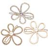 Beavorty Set di 3 Mollette per Chioma Donna in Lega Decorazione con Bordo di Perline e Fiore, Clip Comode e Pratiche per Compleanni ed Eventi Eleganti